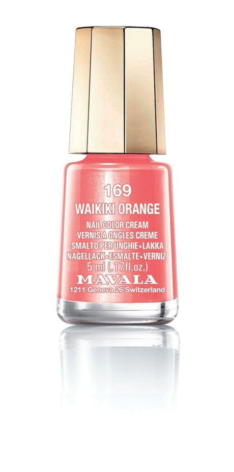 Mavala Waikiki Orange Nail Polish 5ml - Franklins