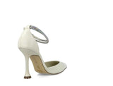 Menbur Cream Court with Diamanté Ankle Strap - Franklins