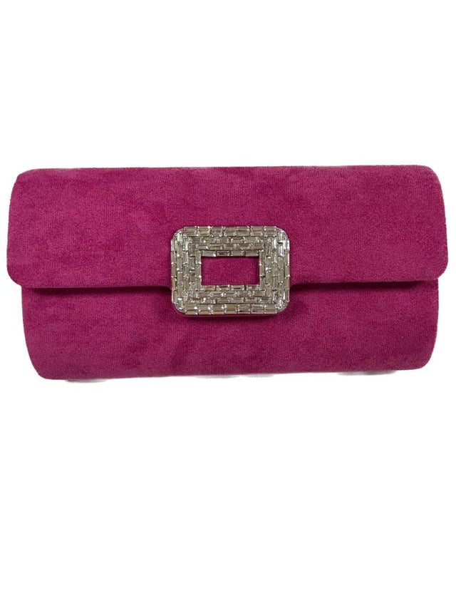 Menbur Fuchsia Crystal Clutch Bag - Franklins