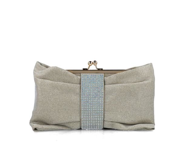 Menbur Gold Bow Clutch Bag - Franklins