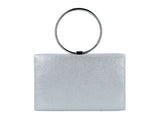 Menbur Silver Diamante Tassel Box Clutch - Franklins