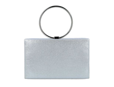 Menbur Silver Diamante Tassel Box Clutch - Franklins