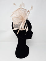 Metallic Oyster Pink Feather Hairband Fascinator - Franklins