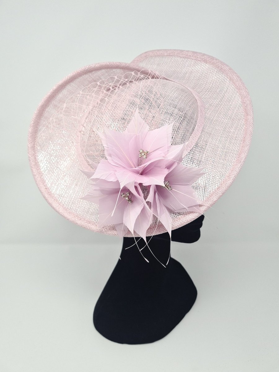 Metallic Pink Flower Disc Fascinator - Franklins