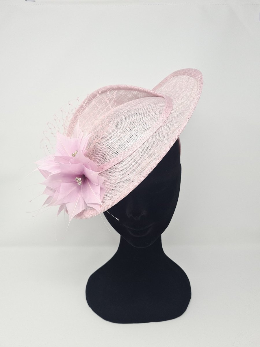 Metallic Pink Flower Disc Fascinator - Franklins