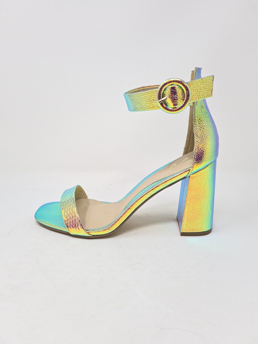 Gianvito Rossi Jaipur Holographic Leather Embellished Ankle-strap Sandals  In Indigo | ModeSens