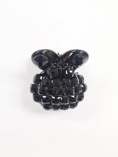 Mini Black Butterfly Diamante Jaws Hair Clip - Franklins