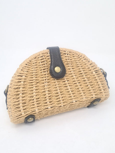 Mini Tan Wicker Handbag - Franklins