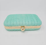 Mint Green Knit Clutch Bag - Franklins