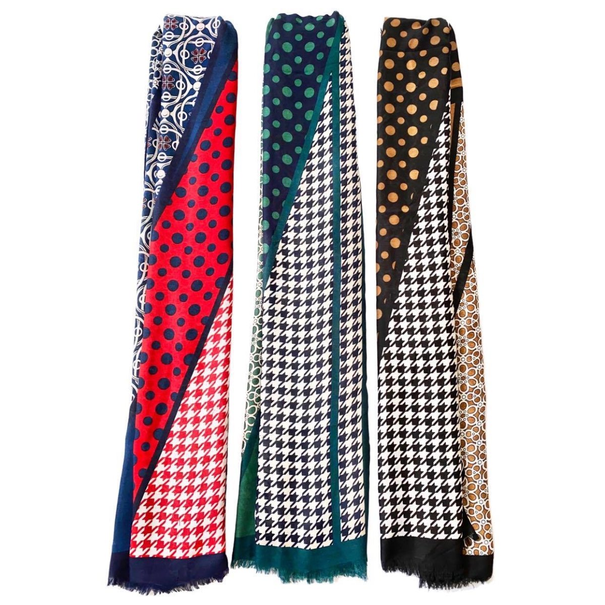 Multi Pattern Print Scarf - Franklins