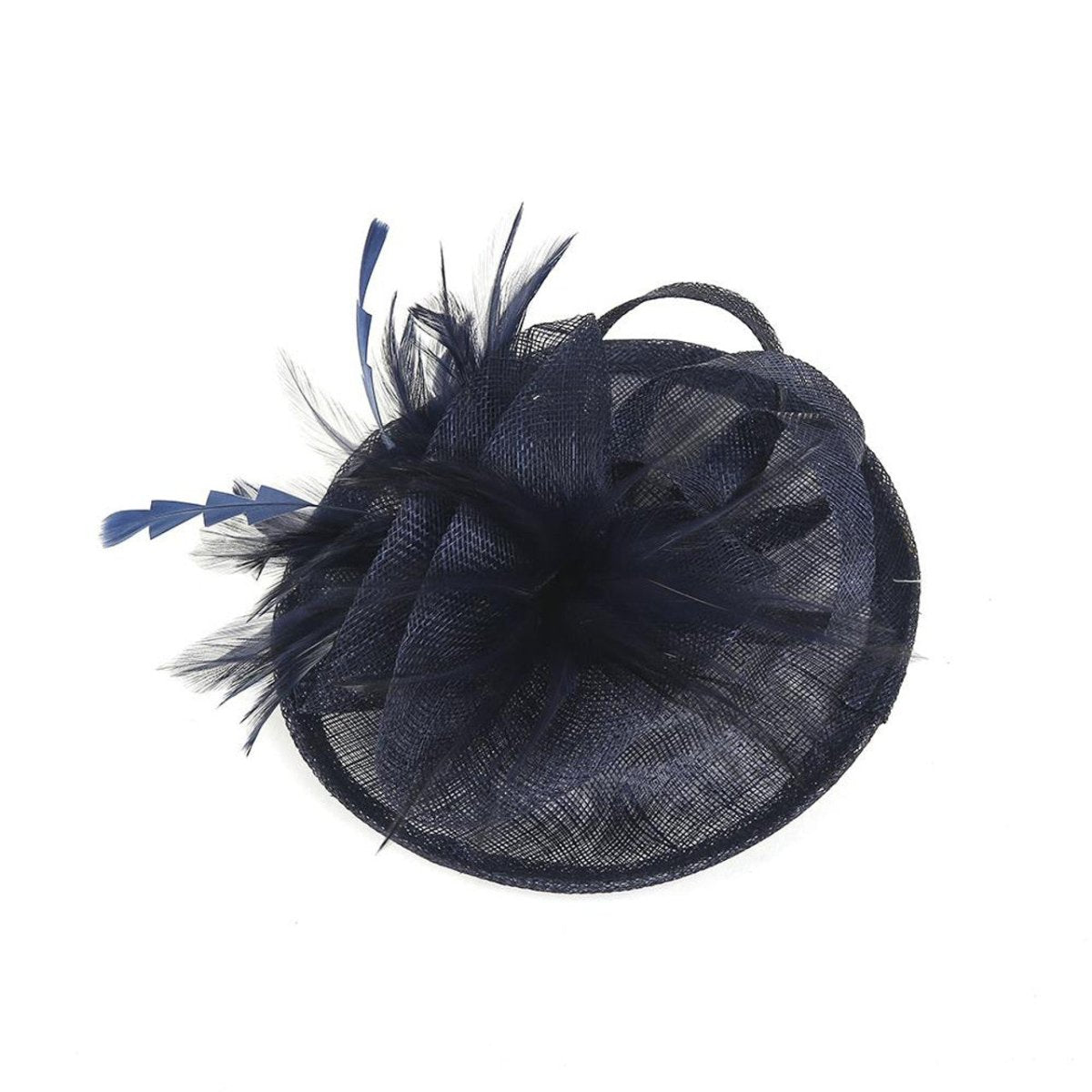 Navy Feather Hair Slide Clip On Fascinator - Franklins