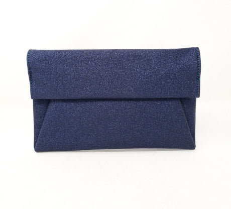 Navy Fold Over Clutch Bag - Franklins