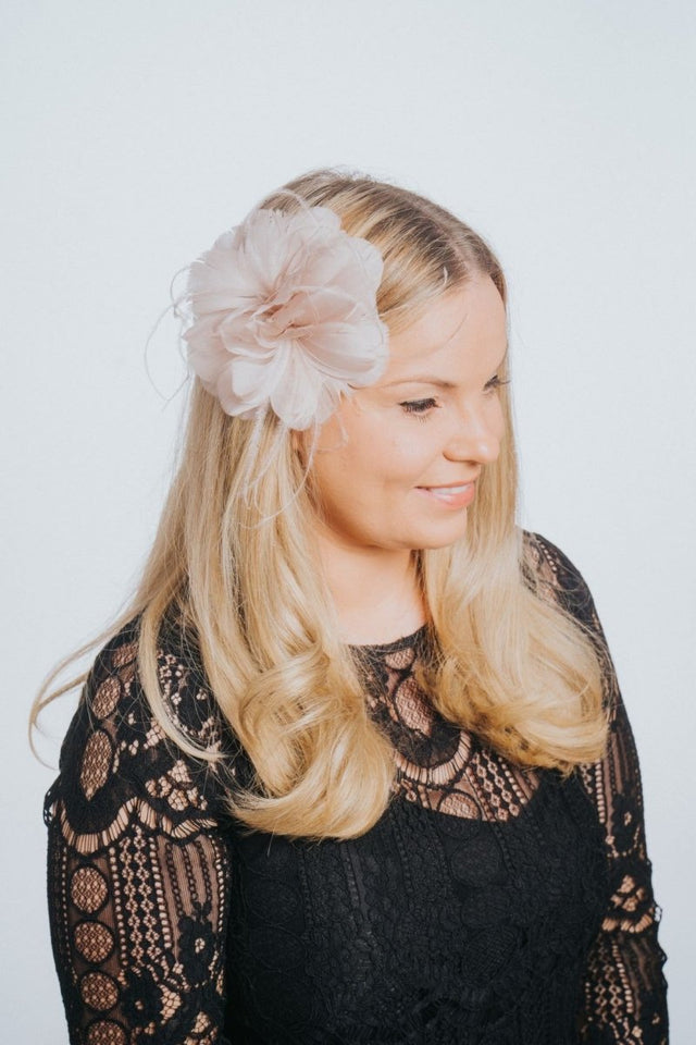 Nude Feather Slide Fascinator - Franklins