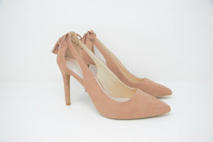 Nude High Heel Cut Out Court Shoes - Franklins