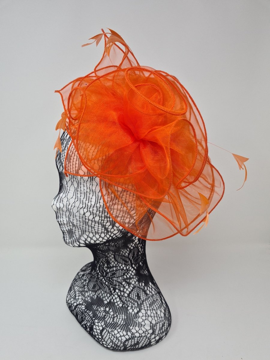 Orange Organza Fascinator - Franklins