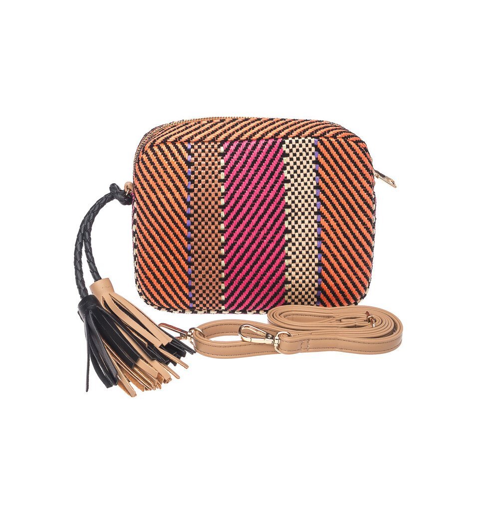 Orange & Pink Tassle Bag - Franklins