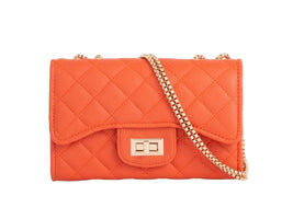Orange Quilted Handbag - Franklins