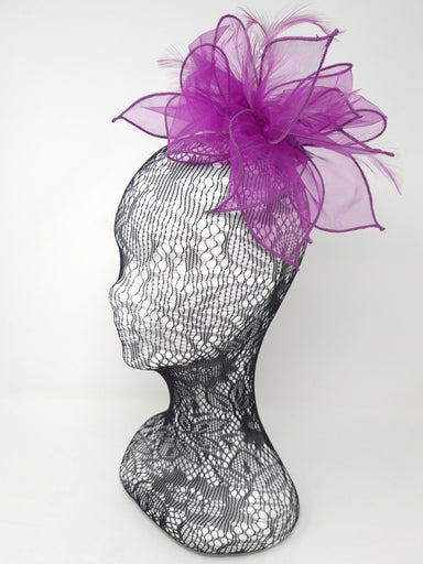 Orchid Feather Organza Fascinator - Franklins