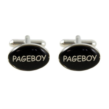 Pageboy Black Plated Cufflinks - Franklins
