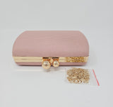 Pale Peach Knit Clutch Bag - Franklins