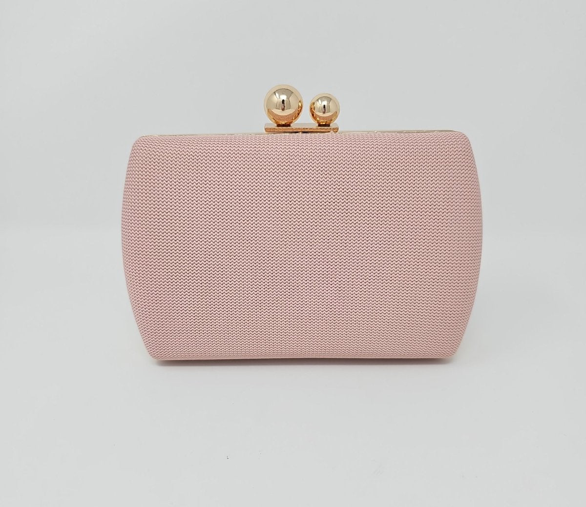 Pale Peach Knit Clutch Bag - Franklins