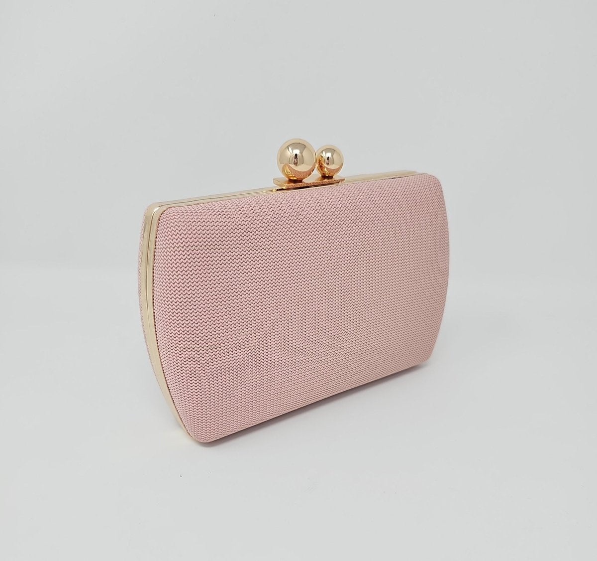 Pale Peach Knit Clutch Bag - Franklins