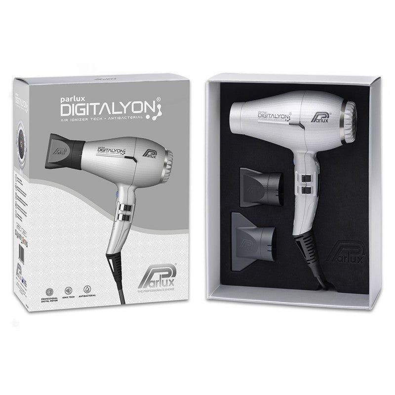 Parlux Digitalyon Hairdryer Silver - Franklins