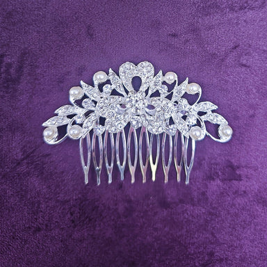 Pearl and Crystal Bridal Hair Comb - Franklins