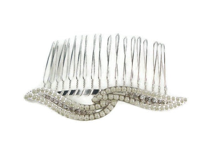 Pearl Crystal Hair Comb - Franklins