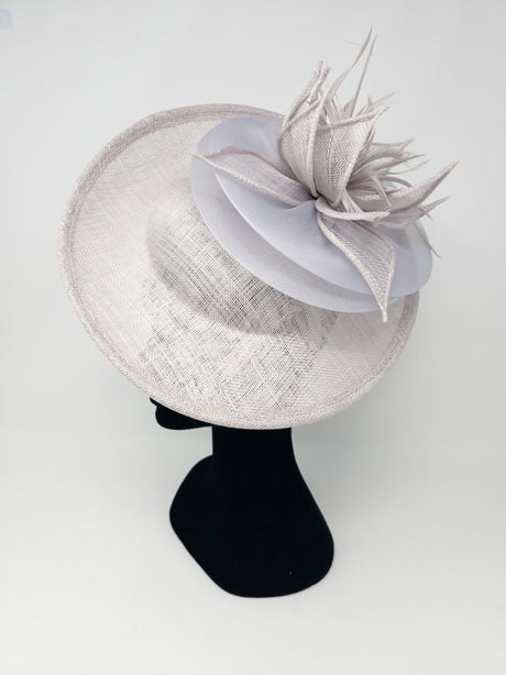 Pearl Silver Grey Disc Fascinator - Franklins