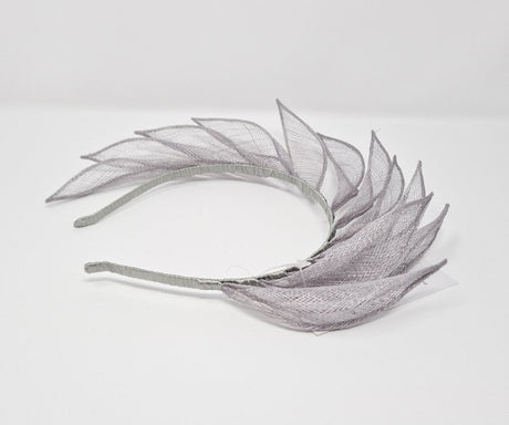 Pearl Silver Petal Crown Hairband Fascinator - Franklins