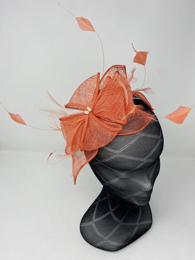 Persimmon Fascinator With Pearl Detail - Franklins