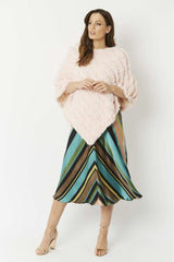 Pink Faux Fur Poncho - Franklins