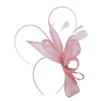 Pink Feather Diamante Hairband Fascinator - Franklins