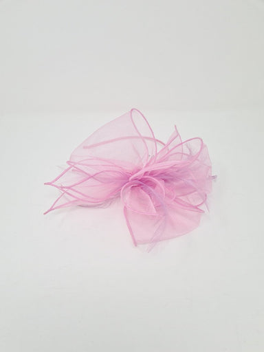 Pink & Mauve Feather Organza Fascinator - Franklins