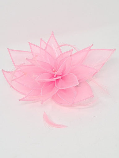 Powder Pink Shimmer Organza Flower Slide - Franklins