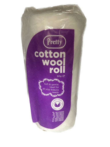 Pretty Cotton Wool Roll 80g - Franklins