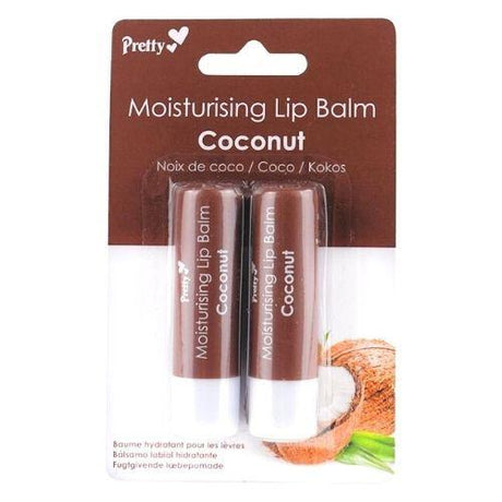 Pretty Moisturising Coconut Lip Balm 2PK - Franklins