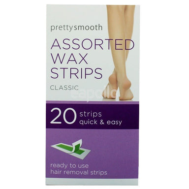 Pretty Smooth Assorted Wax Strips Classic 20 Pack - Franklins