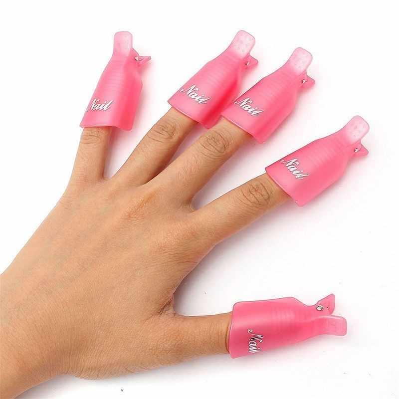 Pure Nail Soak Off Clips Pink 10Pk - Franklins