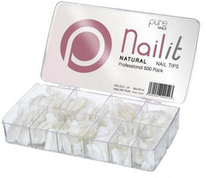 Pure Nails Natural Nail Tips Mixed 500s - Franklins