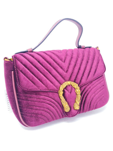 Purple Berry Velvet Quilted Handbag - Franklins