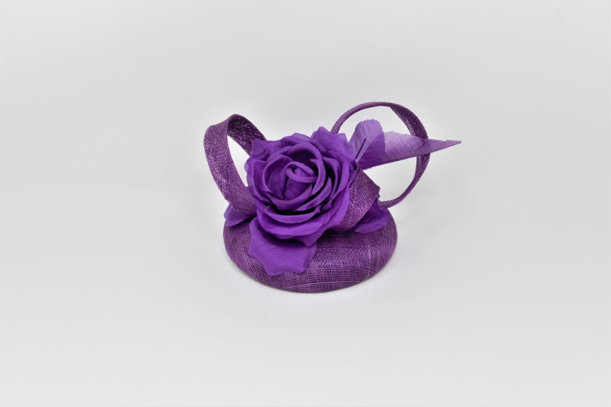 Purple Fascinator On Comb - Franklins