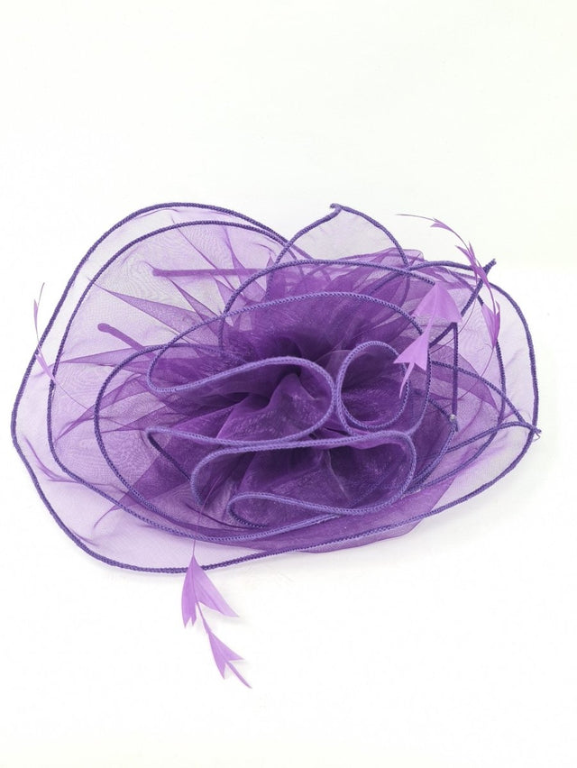 Purple Organza Fascinator - Franklins