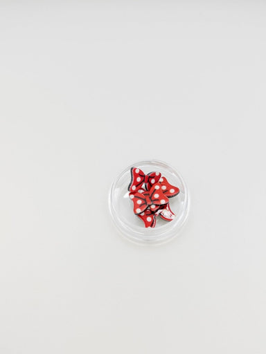 Red Polka Dot 3D Bow 5Nail Art (5pc) - Franklins