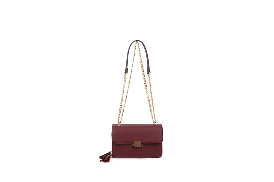 Red Wine Zipped Mini Handbag - Franklins