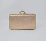 Rose Gold Shimmer Clutch Bag - Franklins