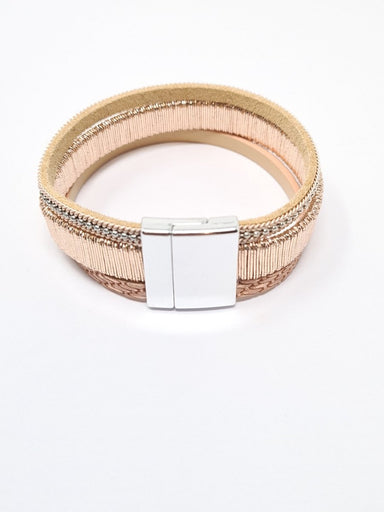 Rose Gold Trimmed Magnetic Cuff Bracelet - Franklins
