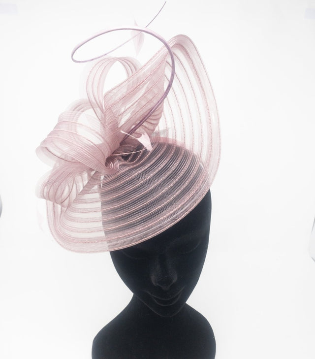 Rose Pink Layered Looped Fascinator - Franklins