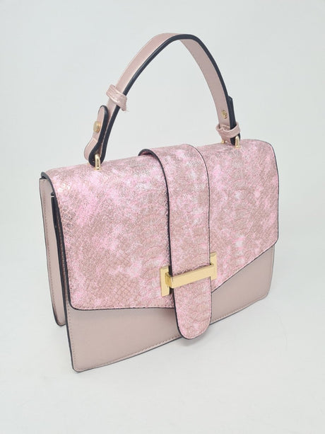 Rose Pink Shimmer Handbag - Franklins